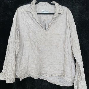 American Colors Hampton Pullover in Crinkle Desert